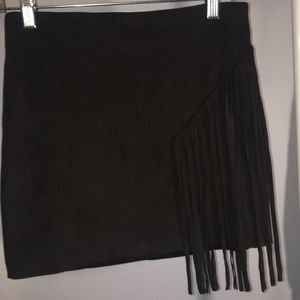 Fringe Mini-Skirt